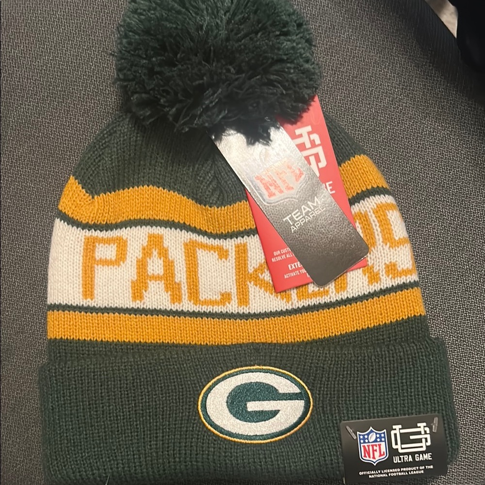 NFL Green Bay Packers Beanie‎ - Green, Yellow, White